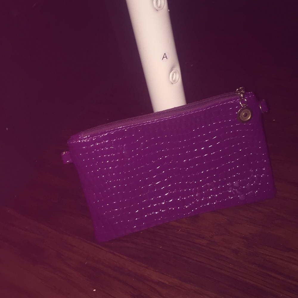 A purple hand clutch